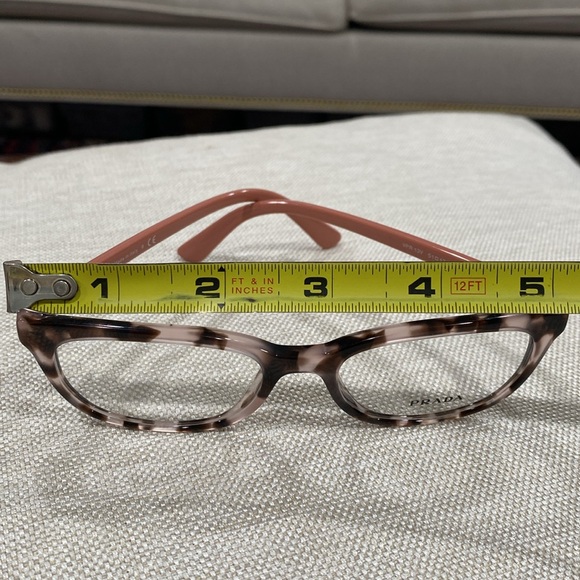PRADA eye 👁️ glasses 👓 brown pink made in Italy VPR 13 V 51 17 ROJ 101 140 - Picture 7 of 16
